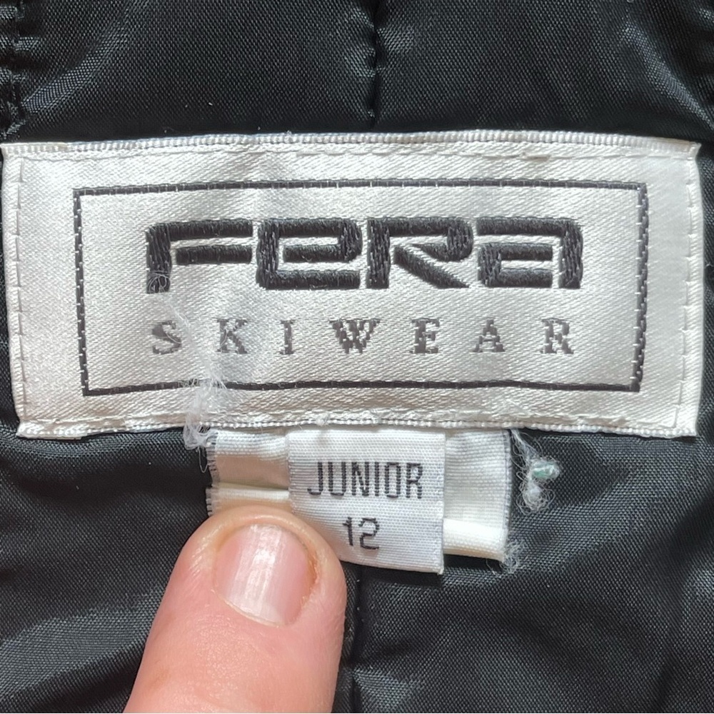 FERA  Black Snow Bib Pants with Adjustable Straps Juniors Size 12 - Picture 4 of 11